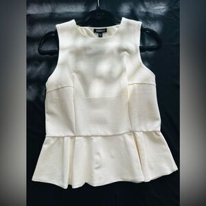 Express Women's Ivory Peplum Blouse